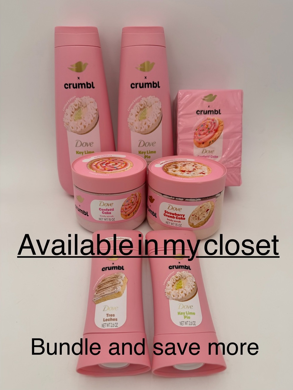 2 Pack Dove x Crumbl Key Lime Pie Nourishing Body Wash - Pink - Picture 7 of 7
